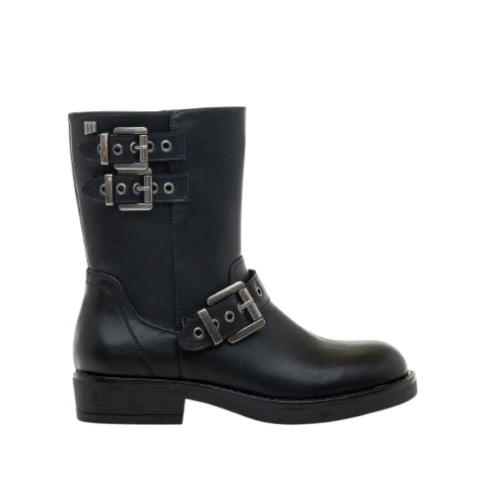 MTNG BRUNEI BLACK WOMEN FLAT ANKLE BOOTS